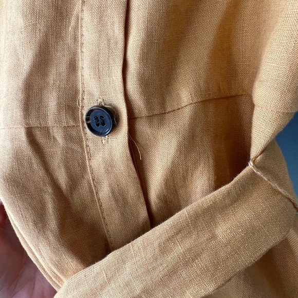 Zara yellow Linen dress - Picture 4 of 6